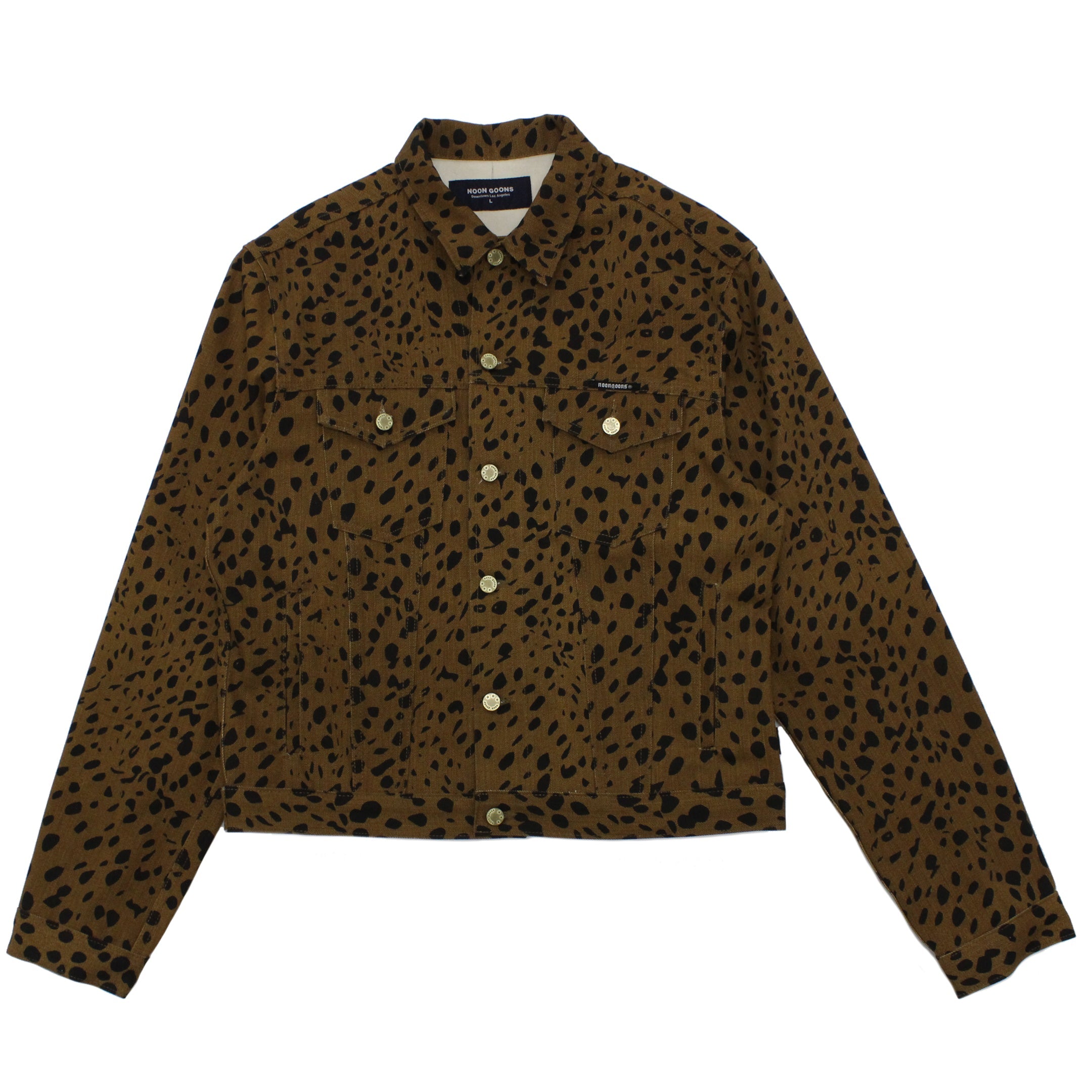 Leopard embroidered denim jacket EMMET - Cloud9